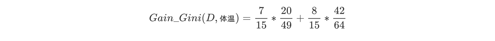 CART树例子表格17